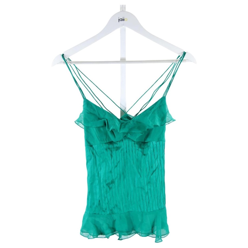 DVF Silk Green Top
